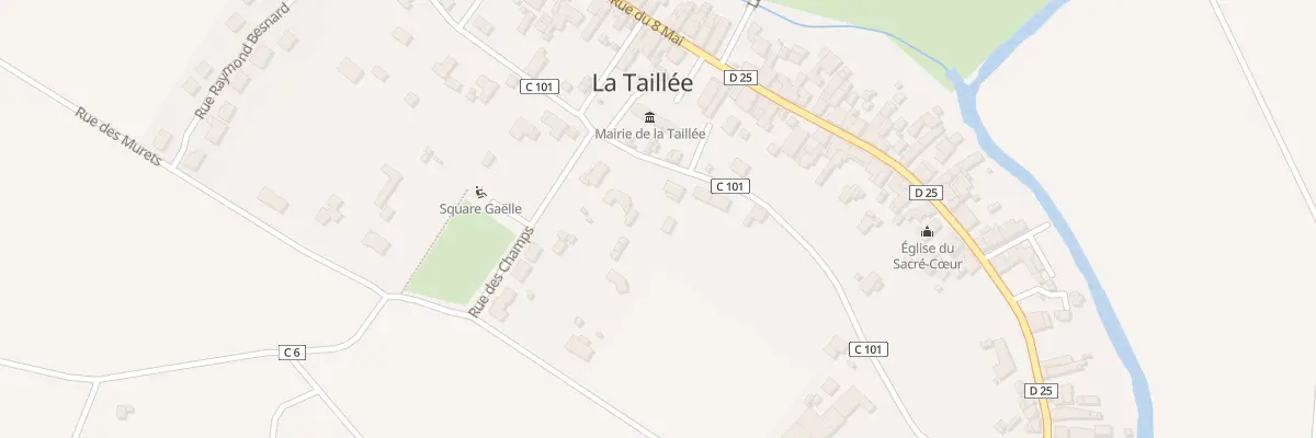 Plan du 6 Rue du moulin des dames à La Taillée