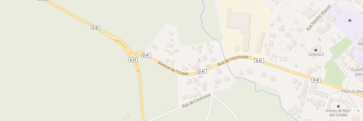 Plan du 88 Av de l’Océan à Rion-des-Landes