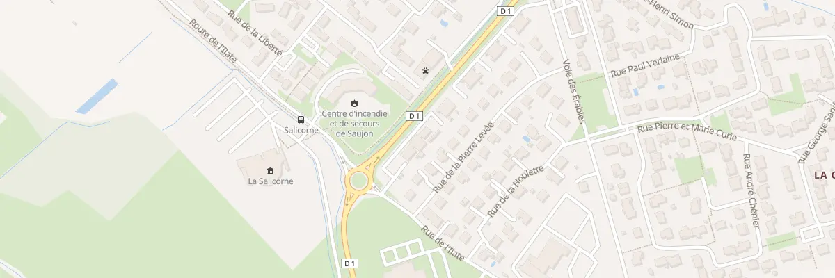 Plan du 2 Vc Voie des Erables à Saujon
