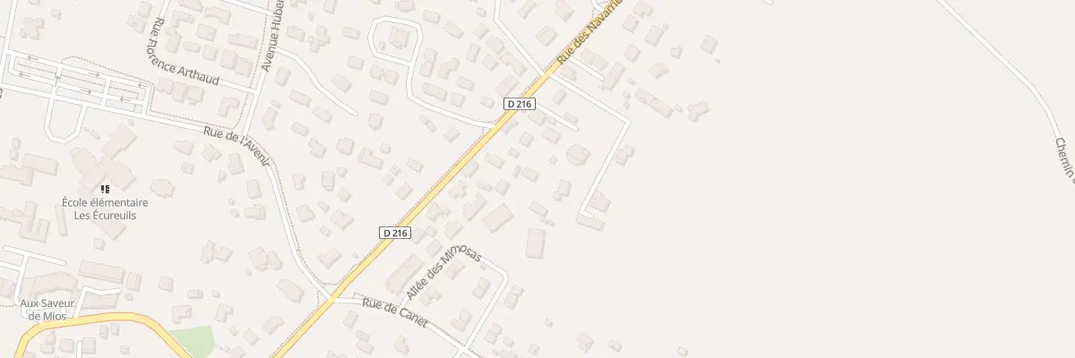 Plan du 22B Rue des Navarries à Mios