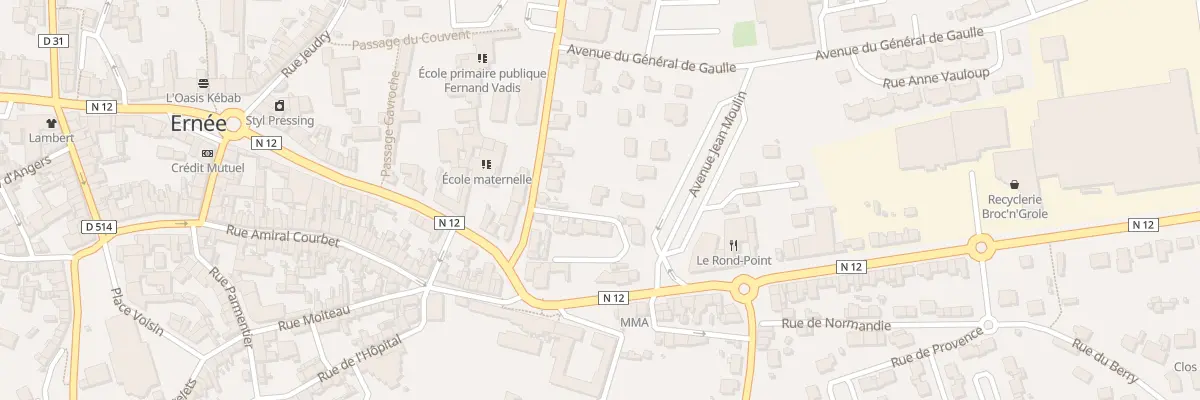 Plan du 10B Bd Pasteur à Ernée