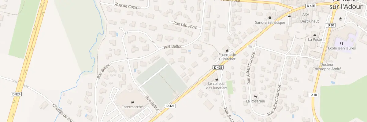 Plan du 20 Rue Belloc à Pontonx-sur-l’Adour
