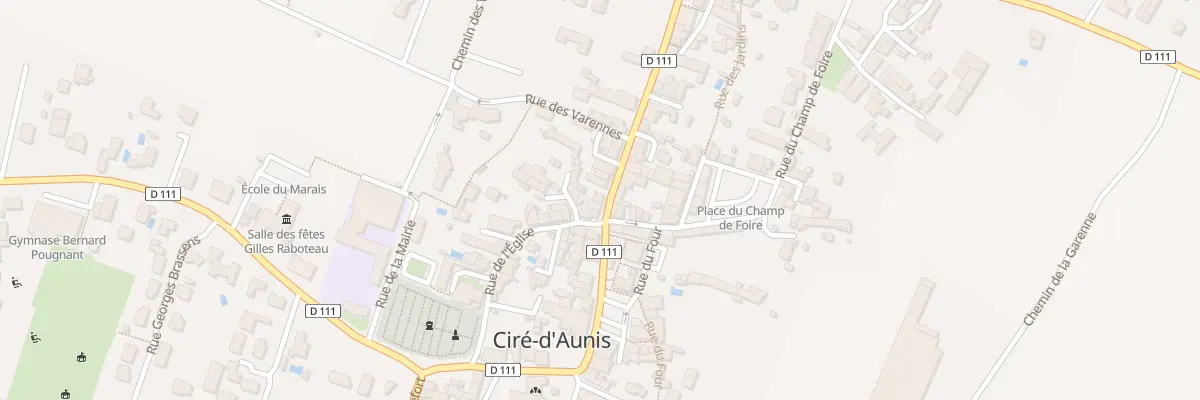 Plan du 29 Grande Rue à Ciré-d’Aunis