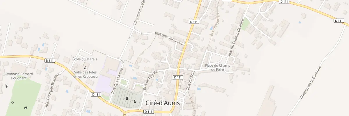 Plan du 31 Grande Rue à Ciré-d’Aunis