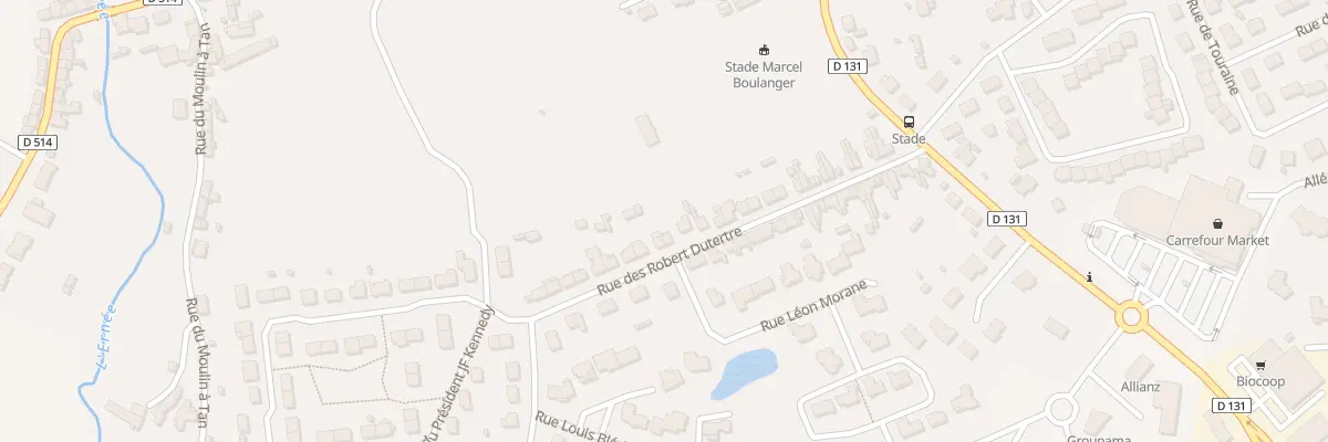 Plan du 33 Rue Robert Dutertre à Ernée