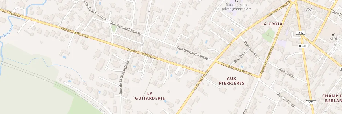 Plan du 8 Bd Pasteur à Saujon