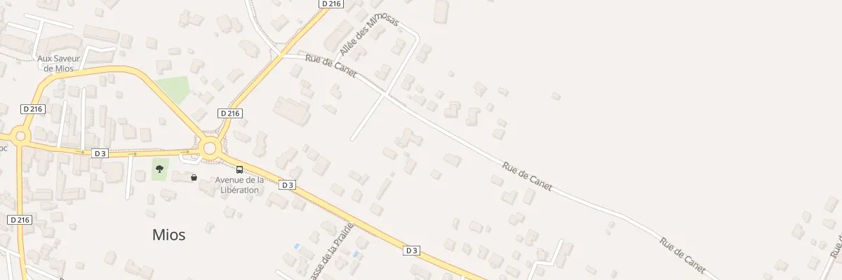 Plan du 14 Rue de Canet à Mios