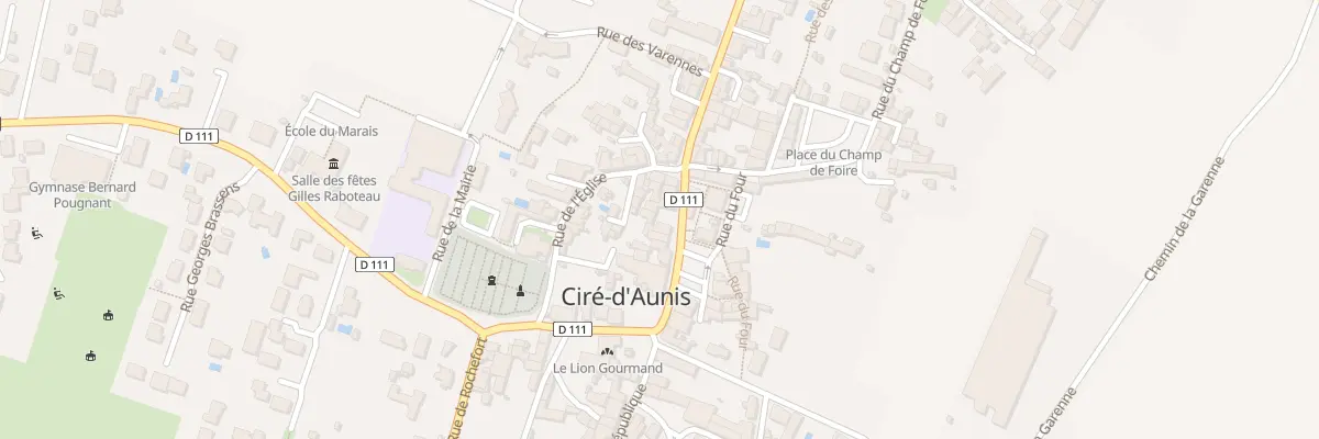 Plan du 15 Gr Grande Rue à Ciré-d’Aunis