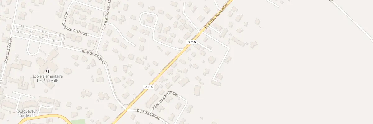 Plan du 22 Rue des Navarries à Mios