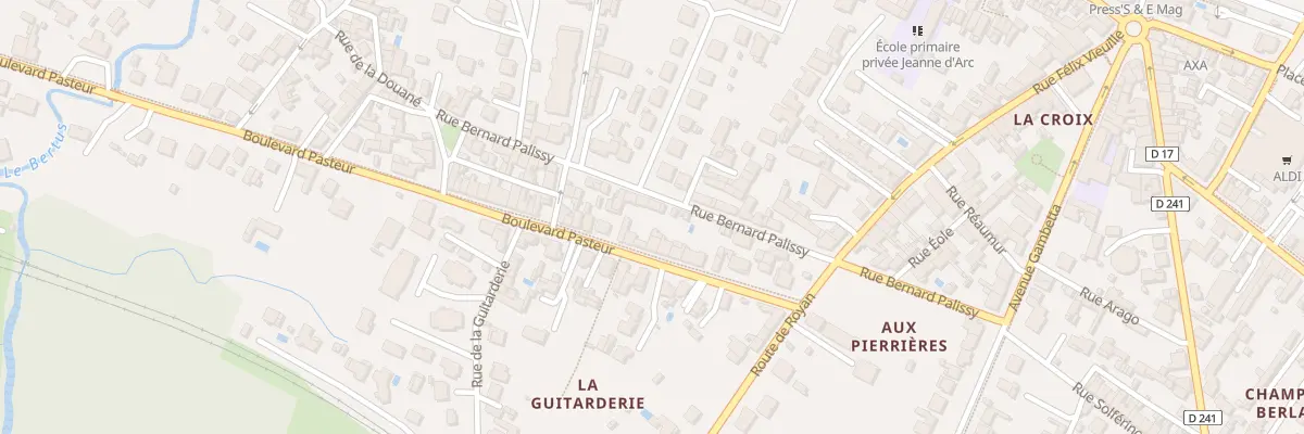 Plan du 7 Rue Bernard Palissy à Saujon