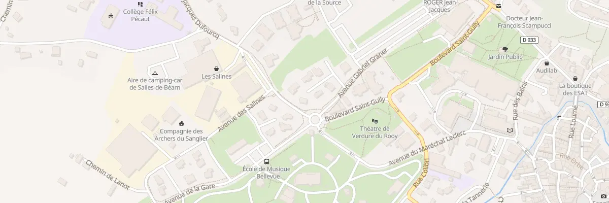 Plan du 5 Rue Anciens Combattants Afn à Salies-de-Béarn