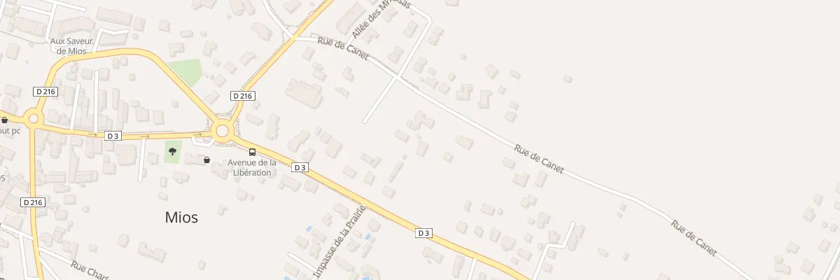 Plan du 14B Rue de Canet à Mios