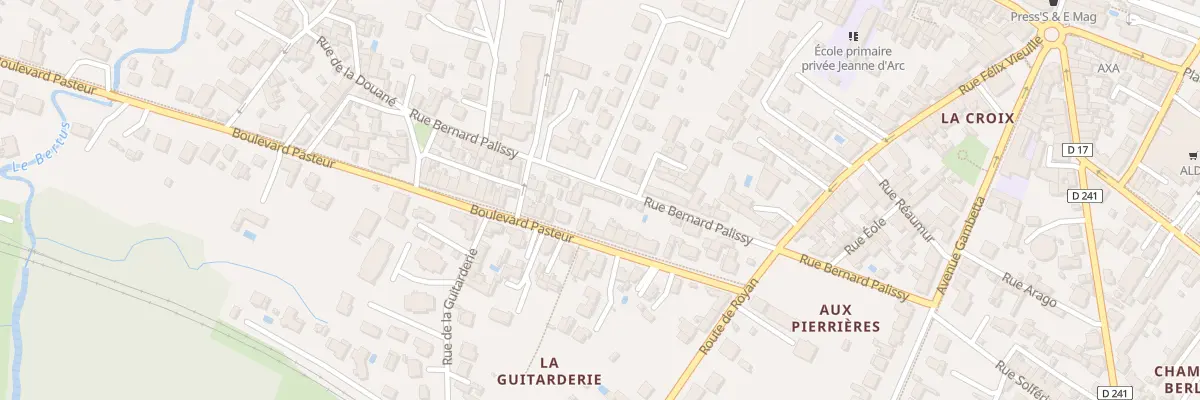 Plan du 9 Rue Bernard Palissy à Saujon
