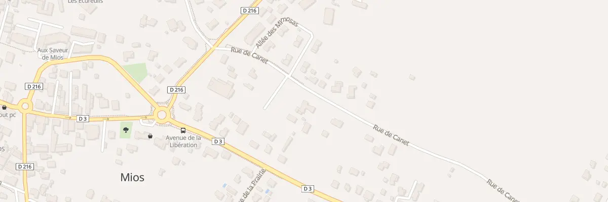 Plan du 12 Rue de Canet à Mios