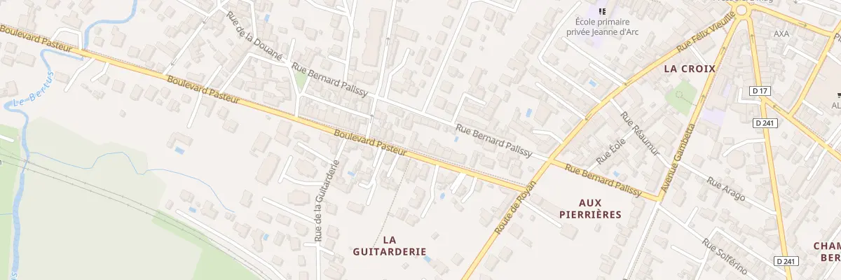 Plan du 14 Bd Pasteur à Saujon