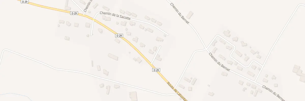 Plan du 32 Rte de Lahontan à Bellocq