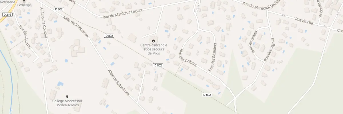 Plan du 8 Rue des Grépins à Mios