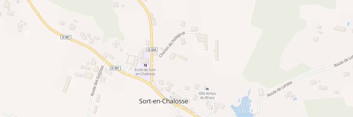 Plan du 6 Che de Pellegrue à Sort-en-Chalosse