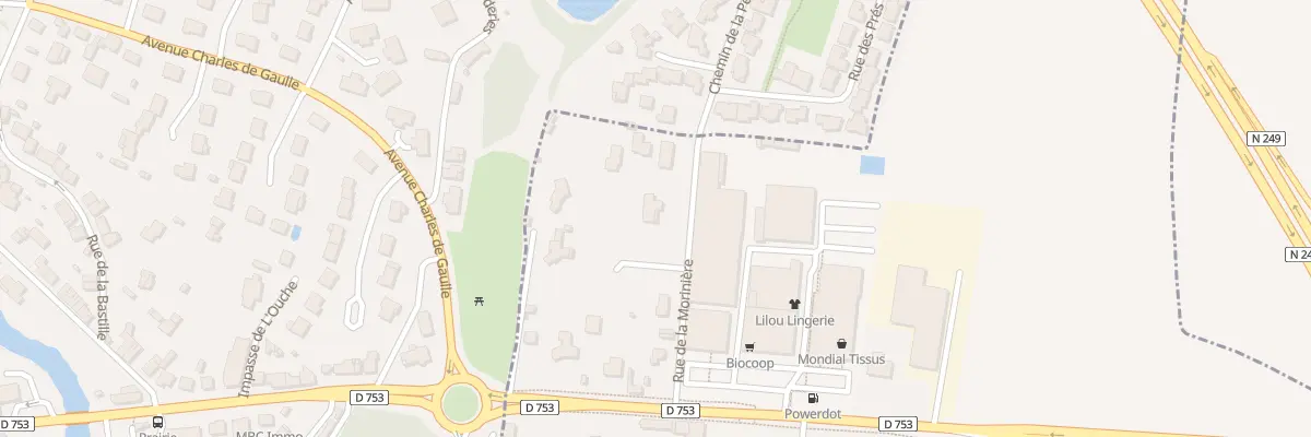 Plan du 13 Rue de la Morinière à Cholet