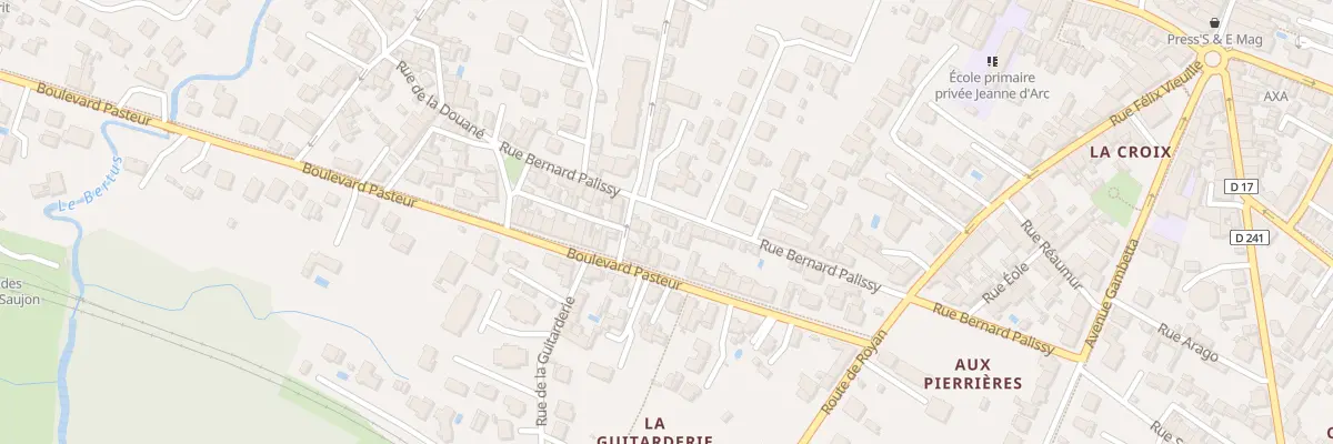 Plan du 13B Rue Bernard Palissy à Saujon