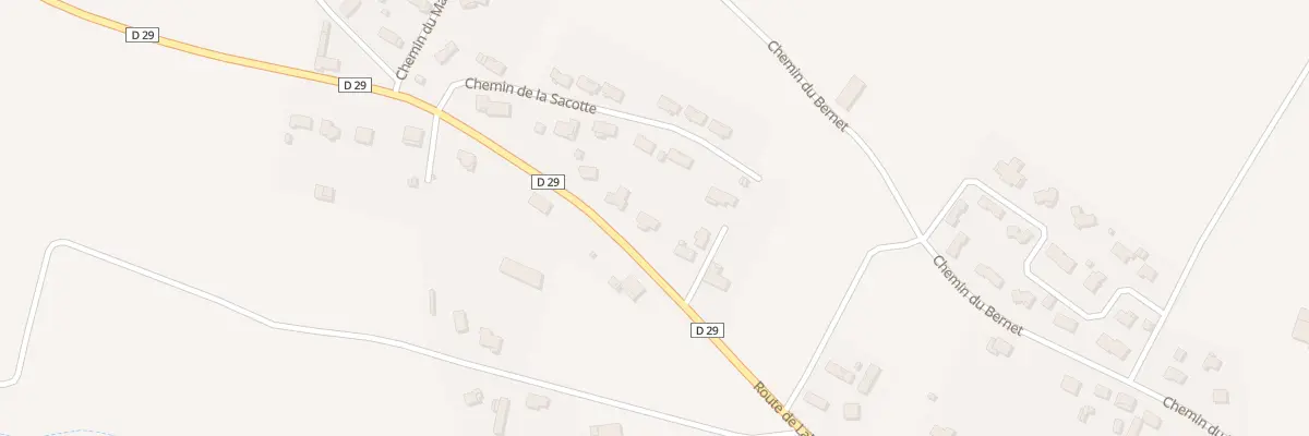 Plan du 34 Rte de Lahontan à Bellocq