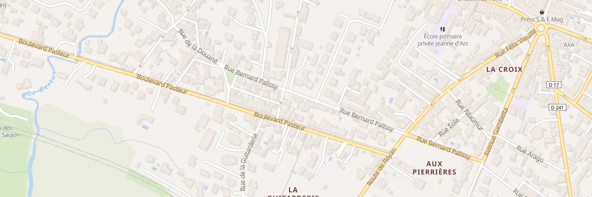 Plan du 13 Rue Bernard Palissy à Saujon