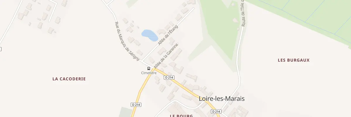 Plan du 2 All de la Garenne à Loire-les-Marais