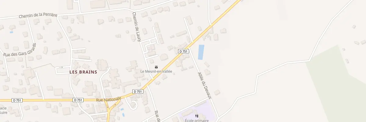 Plan du 52 Rue Nationale (Mesnil Vallee) à Mauges-sur-Loire