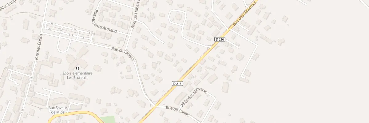 Plan du 21 Rue des Navarries à Mios