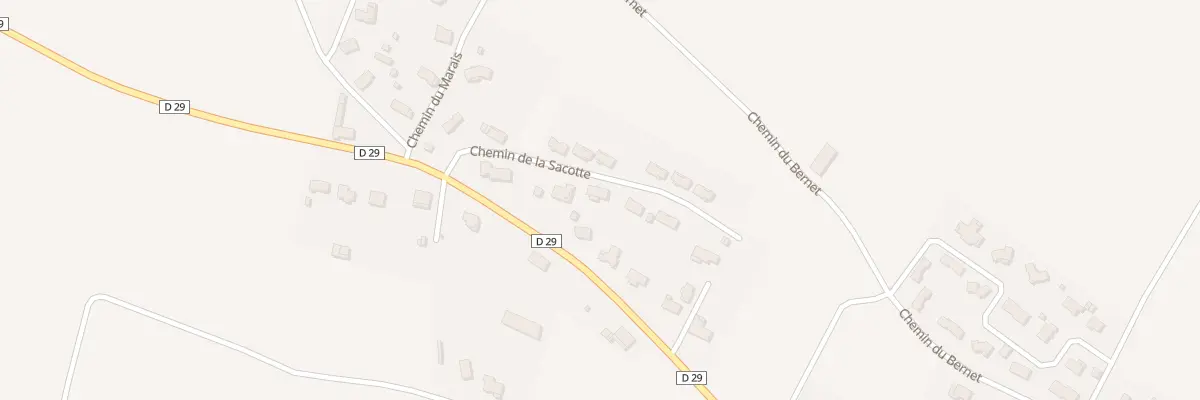 Plan du 6 Che de la Sacotte à Bellocq