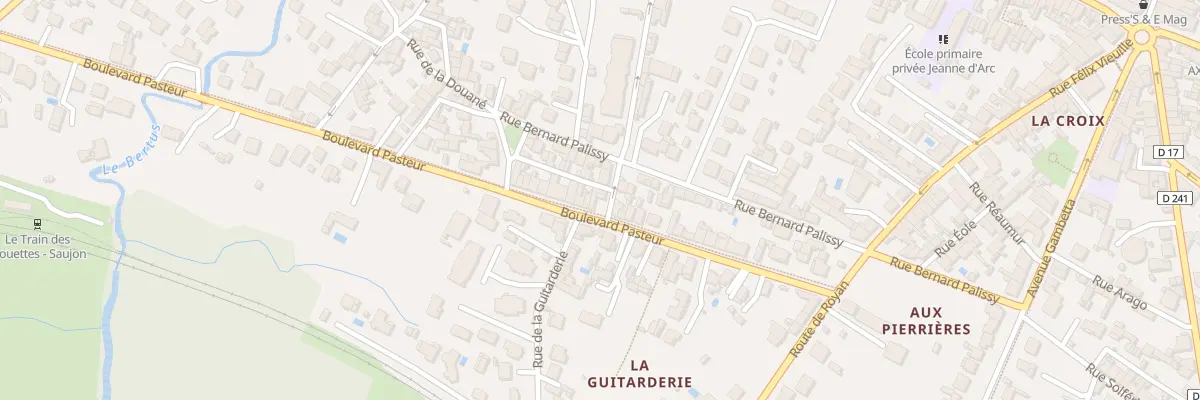 Plan du 24 Bd Pasteur à Saujon
