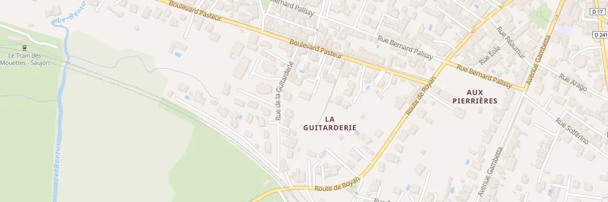 Plan du 13 Bd Pasteur à Saujon