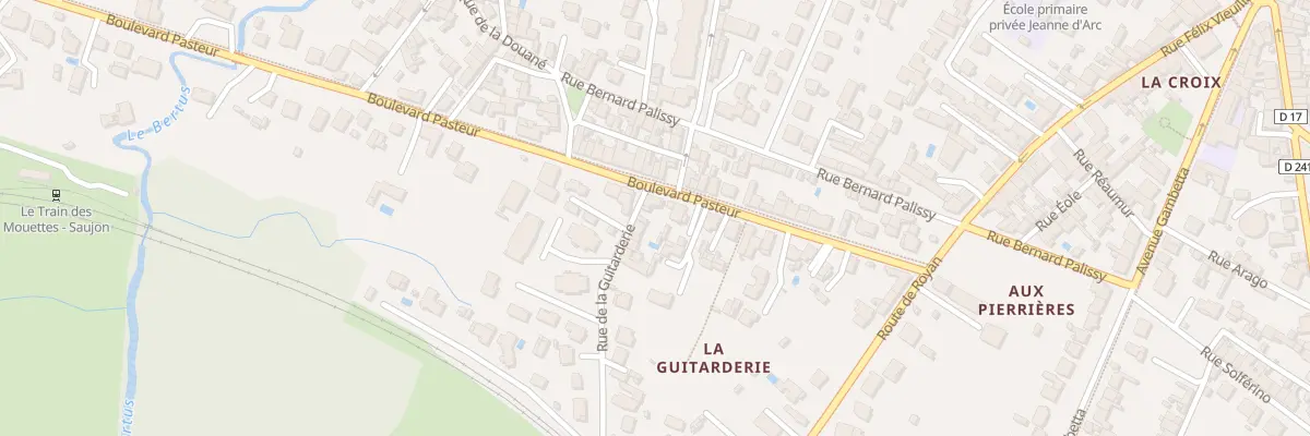 Plan du 1 Rue de la Guitarderie à Saujon