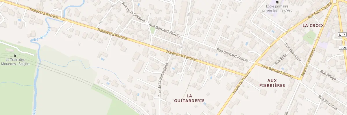 Plan du 17 Bd Pasteur à Saujon