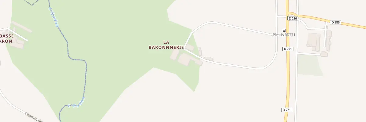 Plan du 351 Che de la Baronnerie à La Chapelle-Craonnaise