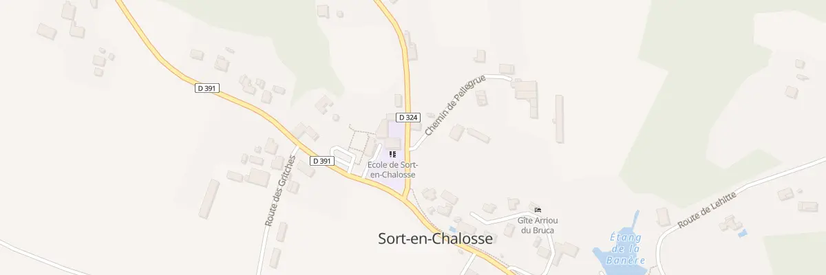 Plan du 86 Rte de Hinx à Sort-en-Chalosse