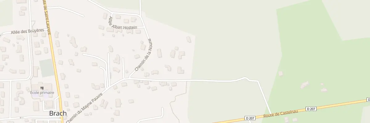 Plan du 40 Che du Mayne Pauvre à Brach
