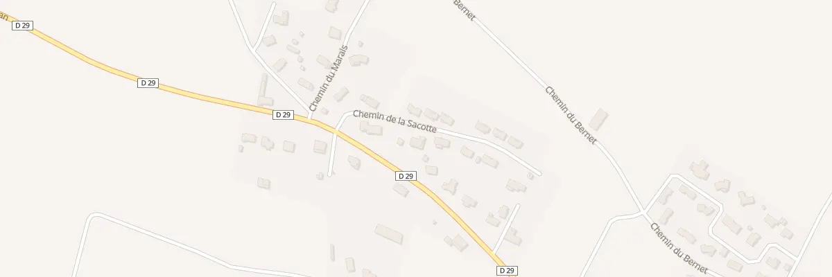 Plan du 4 Che de la Sacotte à Bellocq