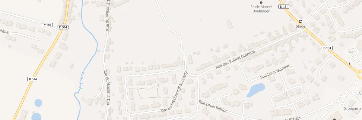 Plan du 59 Rue JF-Kennedy à Ernée