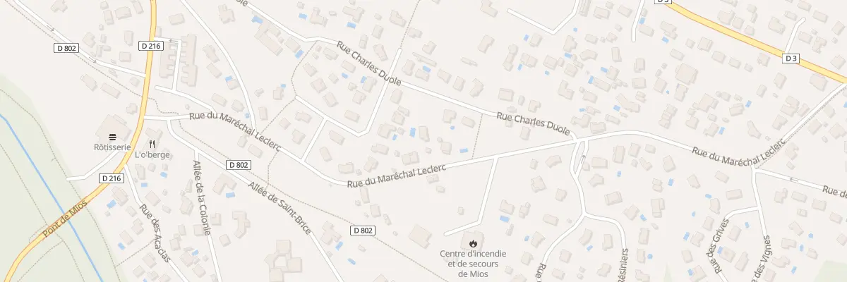 Plan du 19B Rue du Mal Leclerc à Mios
