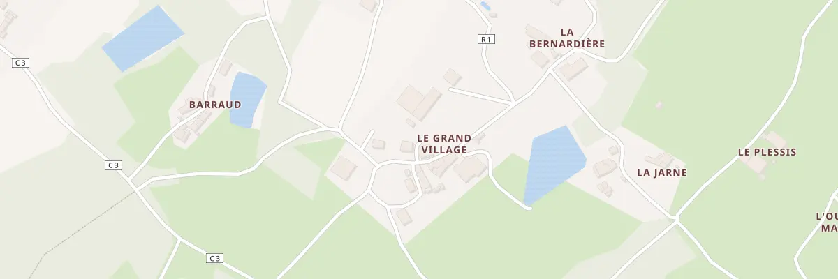 Plan du 1 Le Grand Village à La Caillère-Saint-Hilaire