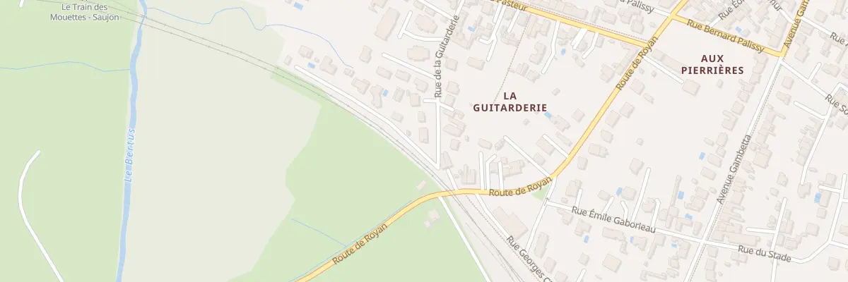 Plan du 16 Rue de la Guitarderie à Saujon