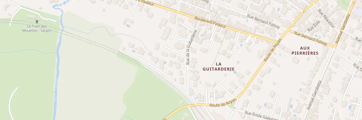 Plan du 12 Rue de la Guitarderie à Saujon