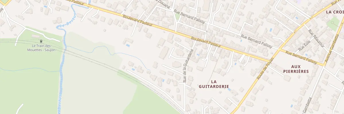 Plan du 10 Rue de la Guitarderie à Saujon