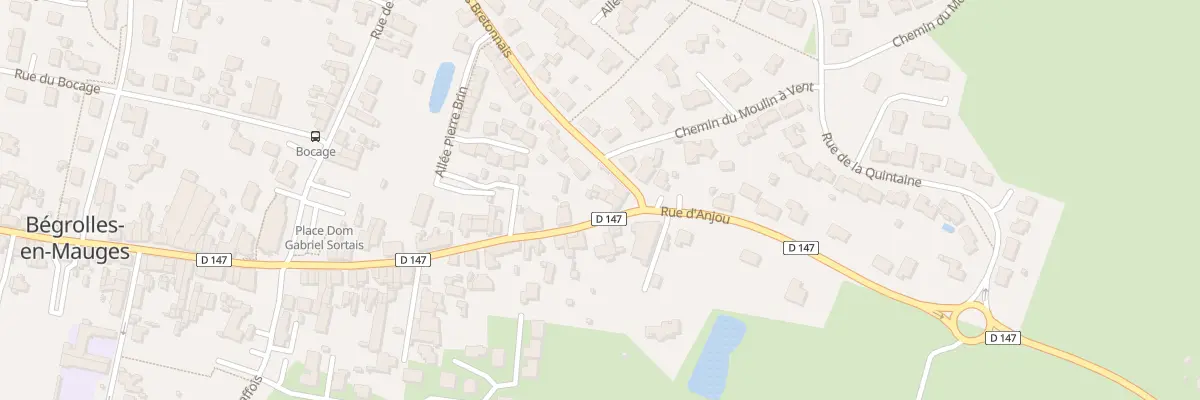 Plan du 33 Rue d’Anjou à Bégrolles-en-Mauges