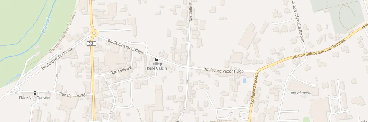 Plan du 1 Rue de Belle-Plante à Ernée
