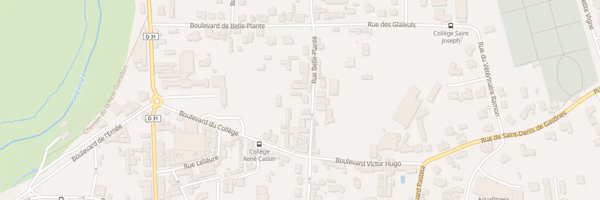 Plan du 11 Rue de Belle-Plante à Ernée
