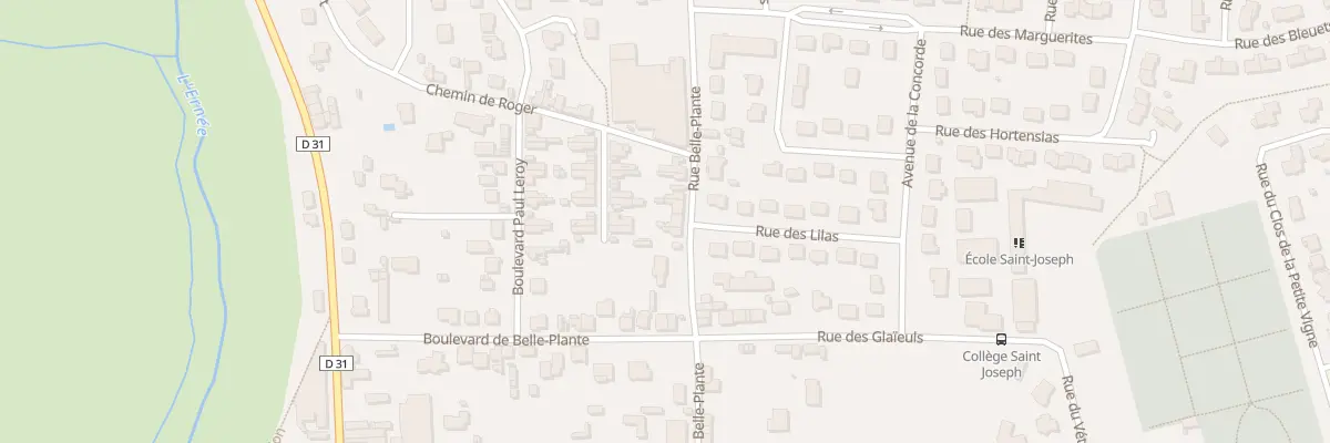 Plan du 27 Rue de Belle-Plante à Ernée