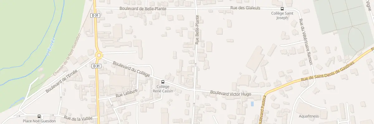 Plan du 9 Rue de Belle-Plante à Ernée