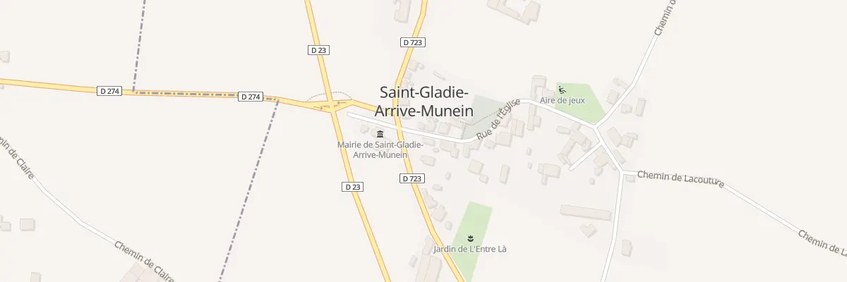 Plan du 2 Rue de l’Eglise à Saint-Gladie-Arrive-Munein